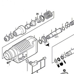 Corpo di Bloccaggio per Demolitori Bosch GBH5/40 DCE-GBH 7-46 DE