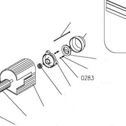 Motor Brake Pad for Miter Saws Compa 300 JE-JET-2300 XL - Drawing