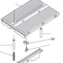 Aluminium Bracket Clamp for Miter Saw Compa Orange 305-0