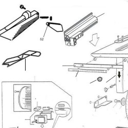Upper Protection Holder for Miter Saws Compa TC 10-14