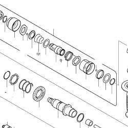 Molla 21-29 per Tassellatore 20 mm Makita HR2020 - Esploso