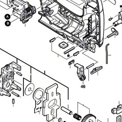 Leva a Rulli per Seghetti Alternativi Bosch PST700PE-800-900PEL
