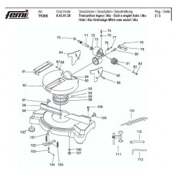 Ricambi Femi per Troncatrice per Legno TR305-I