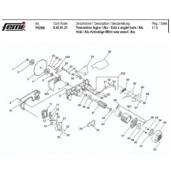 Femi Spare Parts for Miter Saw TR250i-8426131