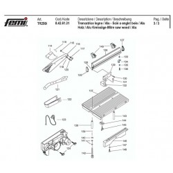 Femi Spare Parts for Miter Saw TR250i-8426131