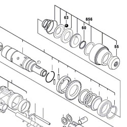 Bussola di Protezione per Martelli Tassellatori Bosch PBH 2000 RE