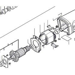 Protezione Cuscinetto per Tassellatore Bosch GBH 2-23 RE - Esploso