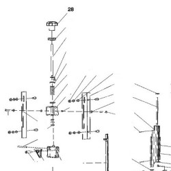 Blade Setting Knob for Wood Band Saw Makita LB1200F - Diagram