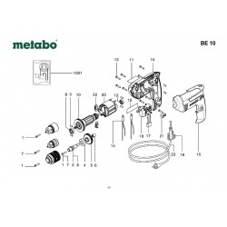 Metabo Spare Parts for Drill BE 6/BE 10