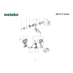 Metabo Spare Parts for Cordless Drill SB 18 LT Impuls
