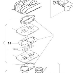 Aluminum Cylinder Head Plate Gasket for Air Compressors FIAC AB248-360