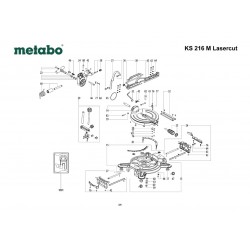 Metabo Spare Parts for Mitre Saw KS 216 M Lasercut/KGS 216 M