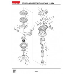 Makita Spare Parts for Orbital Sander BO5031