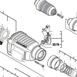 O-Ring 10,5x2,7 mm Interruttore per Martelli Bosch GBH 36V-VF-LI - Esploso
