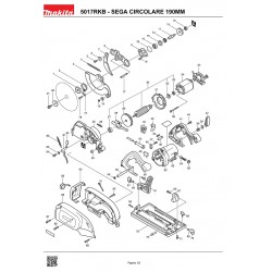 Makita Spare Parts for Circular Saw 5017RKB