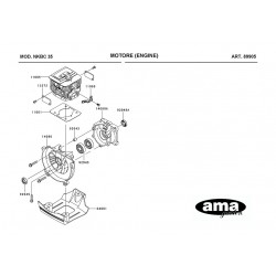 Kawasaky Spare Parts for Bruschcutter NKBC 35
