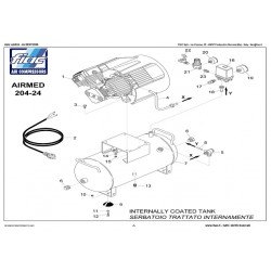 FIAC Spare Parts for Compressor AIRMED 150-180 24 LT
