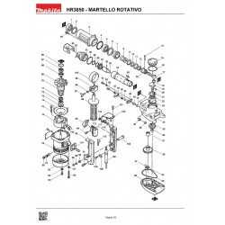 Makita Spare Parts for Rotary Hammer HR3850