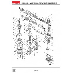 Ricambi Makita per Martello Demolitore HR3850B