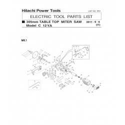 Hitachi Spare Parts for Mitre Saw C12YA