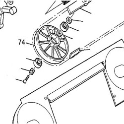 Ruota Condotta Gommata per Troncatrici Femi 785-785P