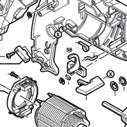 Leva a Forchetta per Trapani a Percussione Bosch PSB 700-2 RE - Esploso