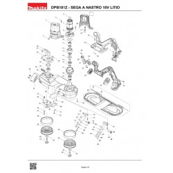 Ricambi Makita per Sega a Nastro DPB181Z - 18V LITIO