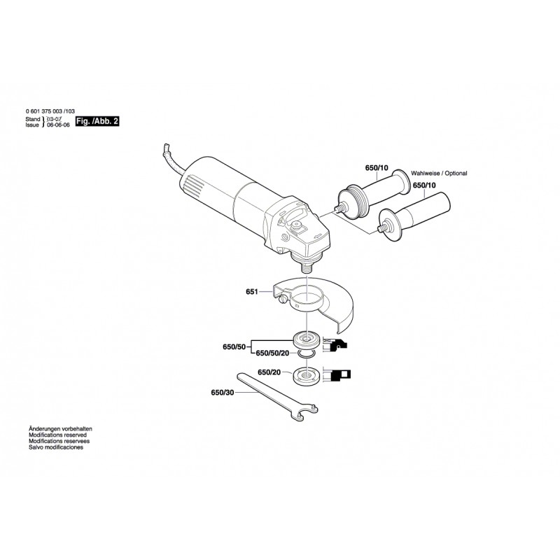 Maniglia Laterale Ausiliaria Per Smerigliatrice Angolare 0810 - Impugnatura Ergonomica Con Attacco Da 12 Mm (Non Originale)
