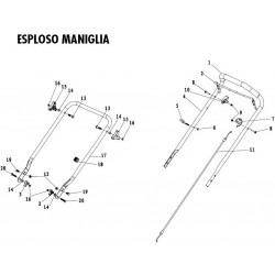 Papillon Spare Parts for Lawnmower GREEN 40 - 48