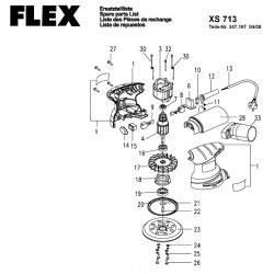 Ricambi Flex per Levigatrice Rotorbitale XS 713