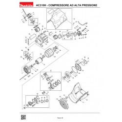 Makita Spare Parts for Air Compressor AC315H