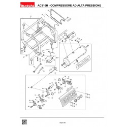 Makita Spare Parts for Air Compressor AC315H