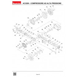 Makita Spare Parts for Air Compressor AC320H