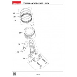 Ricambi Makita per Generatore di Corrente EG2250A