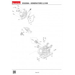 Ricambi Makita per Generatore di Corrente EG2250A