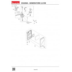 Makita Spare Parts for Power Generator EG2250A