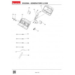 Makita Spare Parts for Power Generator EG2250A