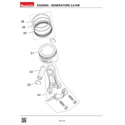 Ricambi Makita per Generatore di Corrente EG2850A