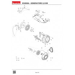 Makita Spare Parts for Power Generator EG2850A