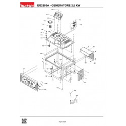 Makita Spare Parts for Power Generator EG2850A