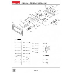 Makita Spare Parts for Power Generator EG2850A