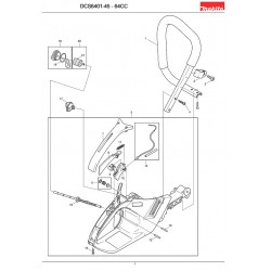 Ricambi Makita per Motosega DCS6401-45