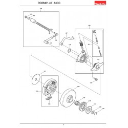 Ricambi Makita per Motosega DCS6401-45