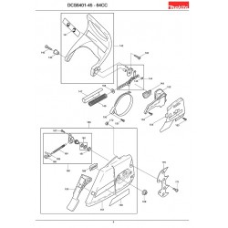 Ricambi Makita per Motosega DCS6401-45