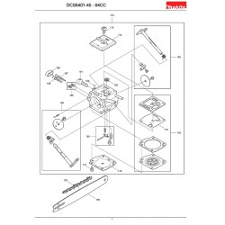Ricambi Makita per Motosega DCS6401-45