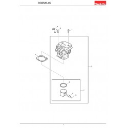 Makita Spare Parts for Chainsaw DCS50-45