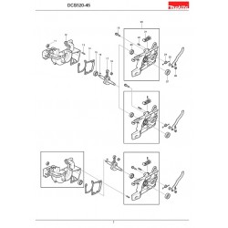 Makita Spare Parts for Chainsaw DCS50-45