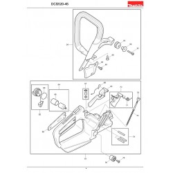 Ricambi Makita per Motosega DCS520-45