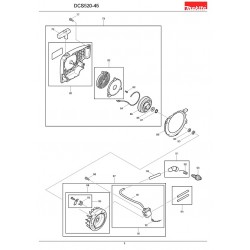 Makita Spare Parts for Chainsaw DCS50-45