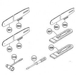 Tanaka Spare Parts for Chainsaw ECV-3801